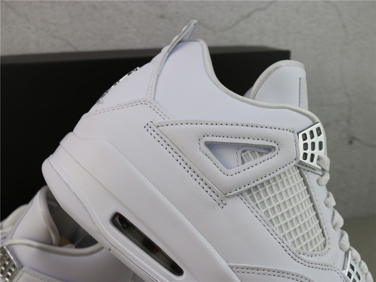 GX Batch Air Jordan 4 Retro Pure Money 2017 WHITE 308497-100